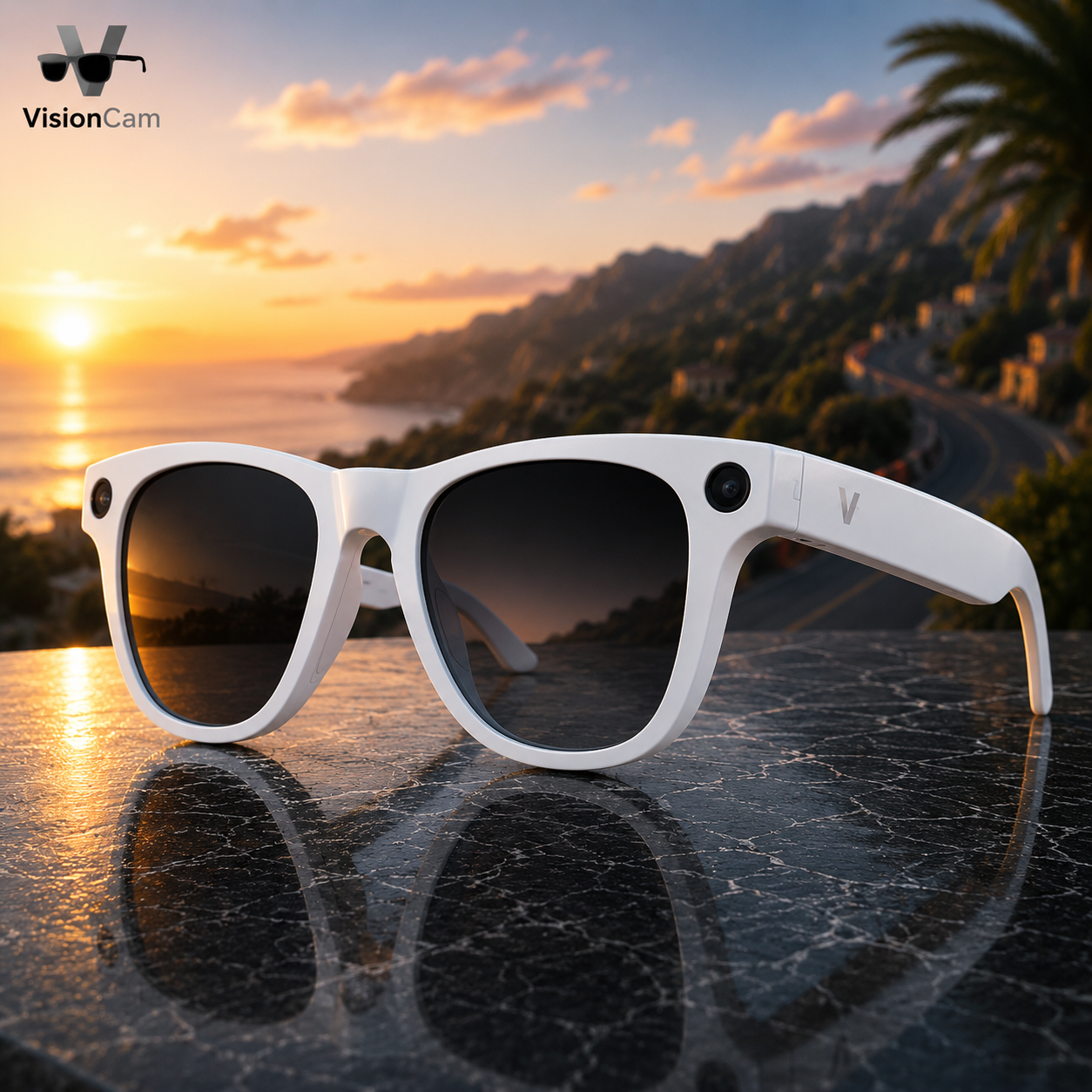 White PhotoChromic - Gafa inteligente con cámara